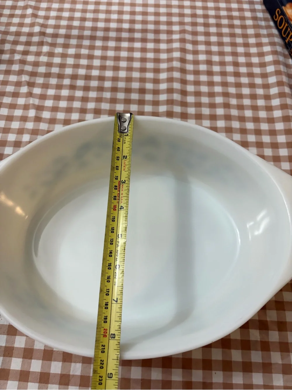Vintage Pyrex 045 2-1/2 Qt Golden Acorn Oval Casserole Dish Made In USA